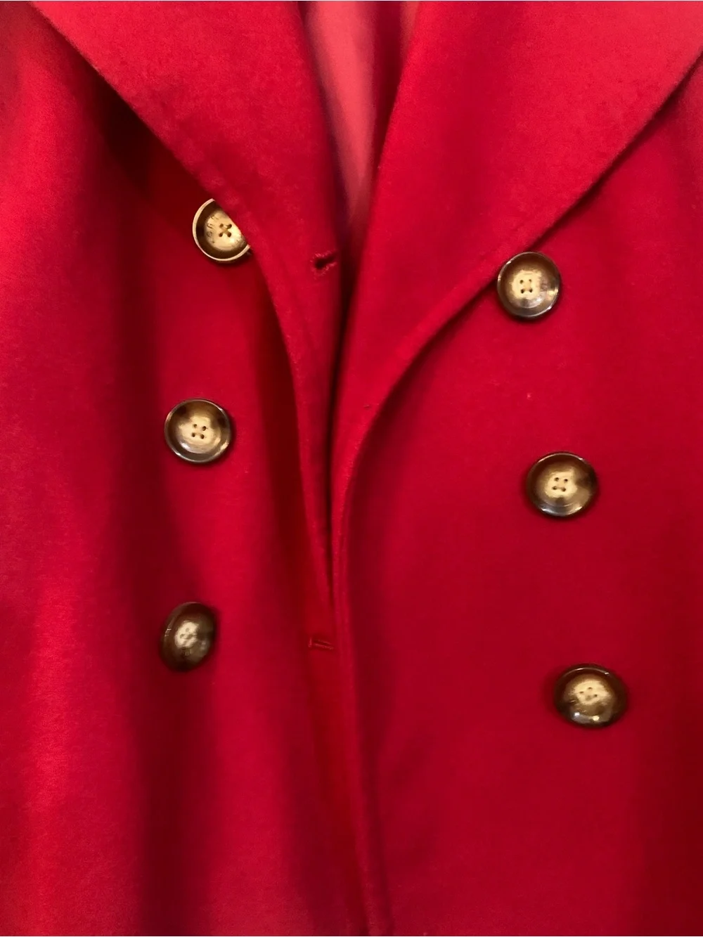 Michael Kors Crimson Double-Breasted Peacoat
